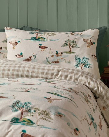 Catherine Lansfield Brushed Mallards Duvet Cover Set