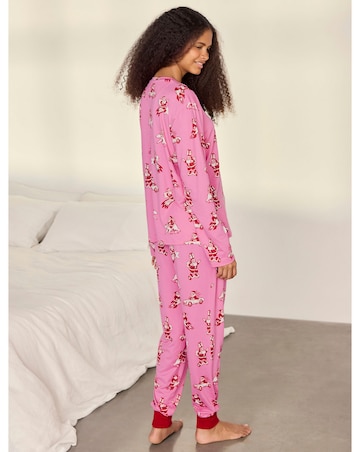 Chelsea Peers Classic Long Sleeve Crew Neck Christmas Pyjama Set