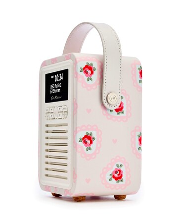 VQ Cath Kidston Lace Hearts Retro Mini DAB Radio