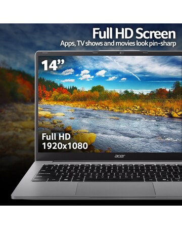 Acer Aspire Lite Laptop - 14in Intel Celeron 8GB 128GB - Silver