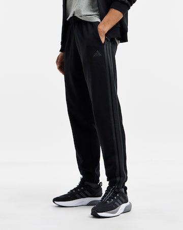 adidas 3 Stripes Fleece Cuffed Joggers