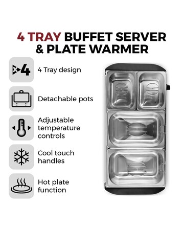 Tower 2x2.5L+ 2 x 1.2L Buffet Server