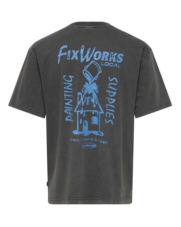 Only & Sons Milo Fixworks Washed Relaxed Fit T-Shirt - Pine Green