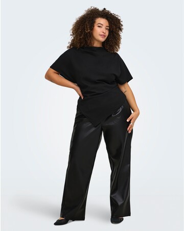 ONLY FAUX LEATHER STRAIGHT TROUSER