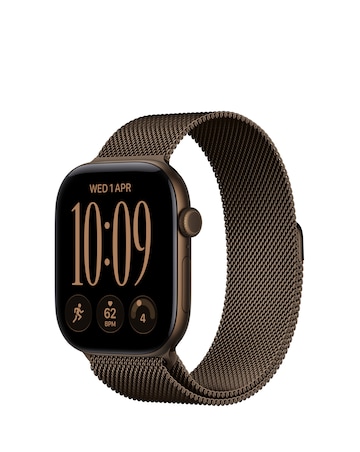Apple Watch Series 12 GPS 46mm - Bronze Aluminium/Bronze Milanese Loop - S/M