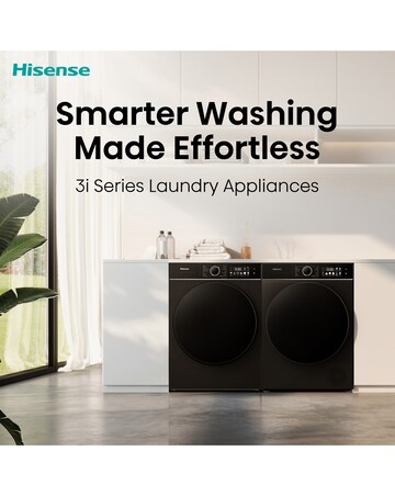 Hisense 3i 9kg KitchenFit Heat Pump Dryer Black
