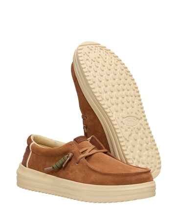 HeyDude Rev Suede Slip On Shoe - Brown