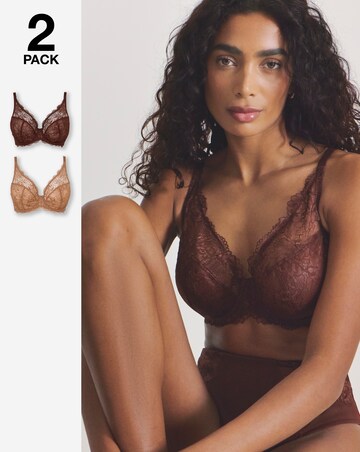 Pretty Secrets Ella (2 Pack) Full Cup Wired Bras (C-J)