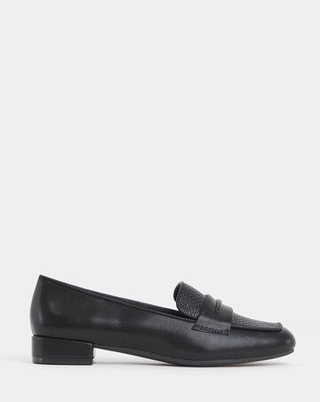 Hailey Block Heel Penny Loafer - Wide Fit (E)