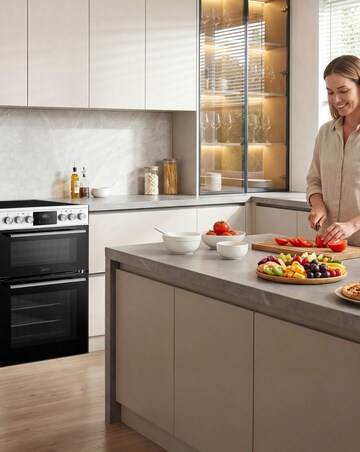 Midea 60cm Freestanding Electric Cooker - White + Installation