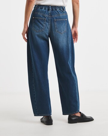 Indigo Authentic Tapered Barrel Jeans