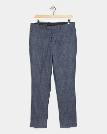 Seb Blue Check Suit Trouser