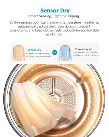 Midea 8kg Tumble Dryer - White