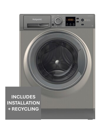 Hotpoint NSWM 7469 GG UK 7kg, 1400rpm, Washing Machine - Graphite + Installation