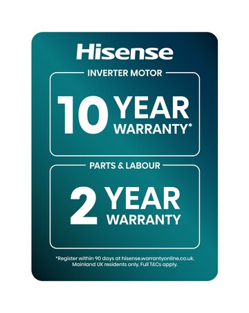 Hisense 3i 9kg 1400rpm KitchenFit Washing Machine Black
