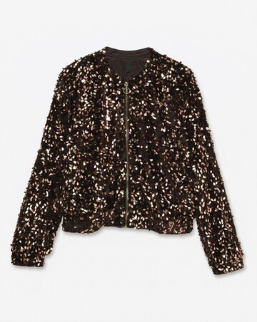 Vero Moda Belle Zip Sequin Bomber