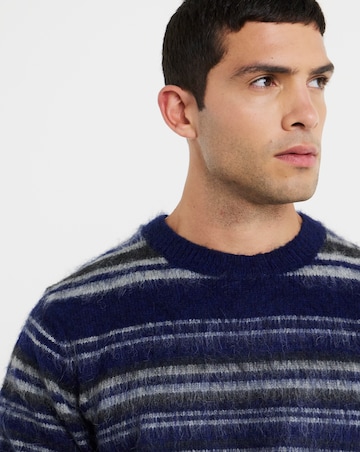Only & Sons Aiden Relaxed Fit Long Sleeve Crew Knit Jumper - Ocean Blue