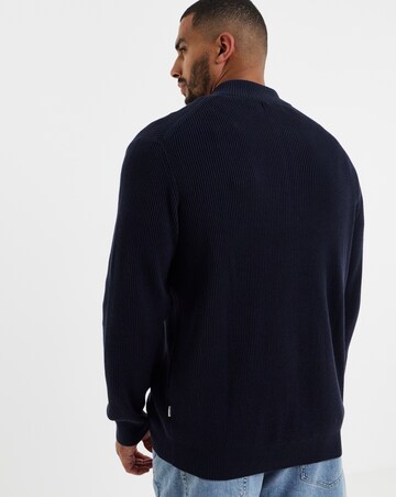 Jack & Jones Perfect Knit Full-Zip Cardigan - Navy