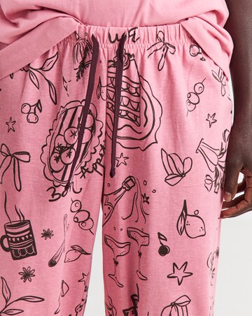 Pretty Secrets Cocktail Glass Pyjama Set