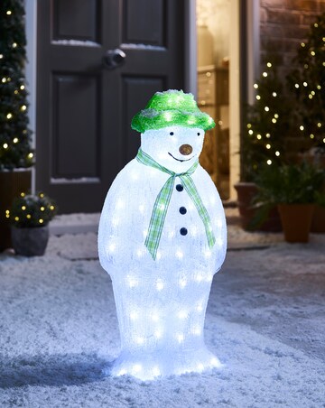 Acrylic Lit Snowman
