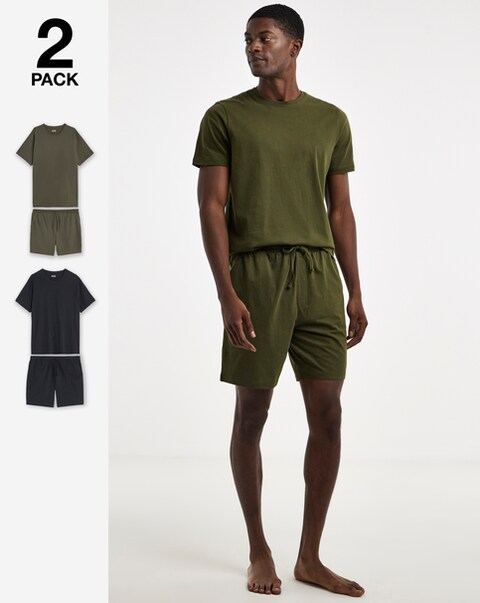 2 Pack Short Sleeve Pyjama Set