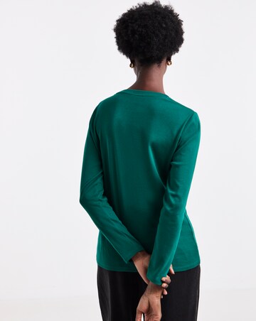 Purple, Teal And Pink 3 Pack Crew Neck Long Sleeve T-Shirt
