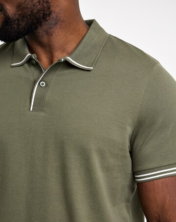 Tipped Pique Polo Long