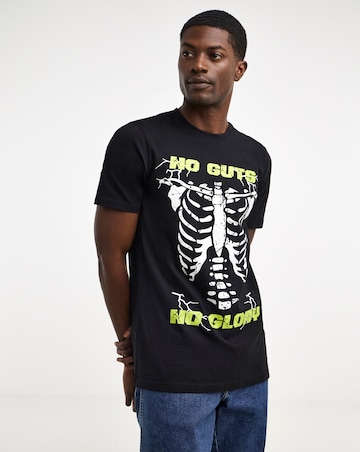 Skeleton Halloween Graphic T-Shirt Long