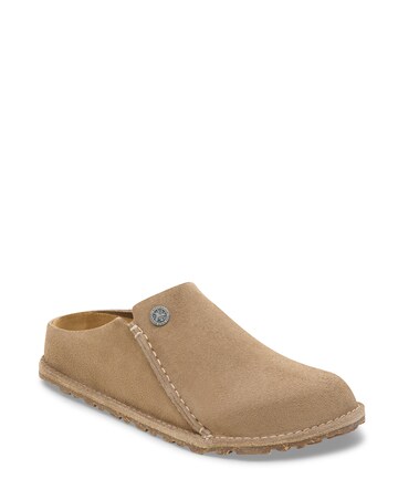 Birkenstock Zermatt Premium Suede Slippers - Grey Taupe