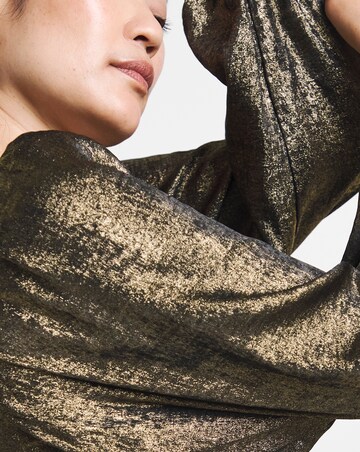Foil Maxi Tea Dress