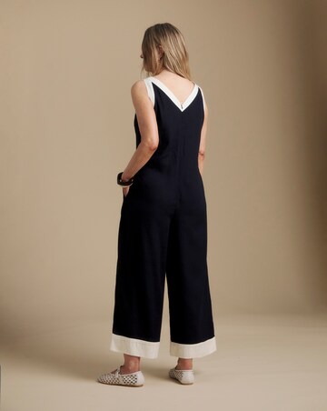 Julipa Linen Contrast Jumpsuit