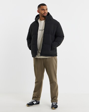 Jack & Jones Galaxy Puffer Jacket - Black