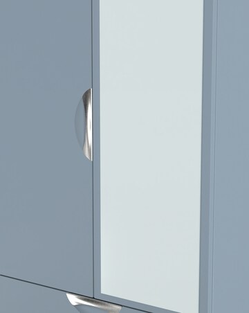 Haydn Ready Assembled 2 Door 2 Drawer Mirrored Wardrobe - Kids