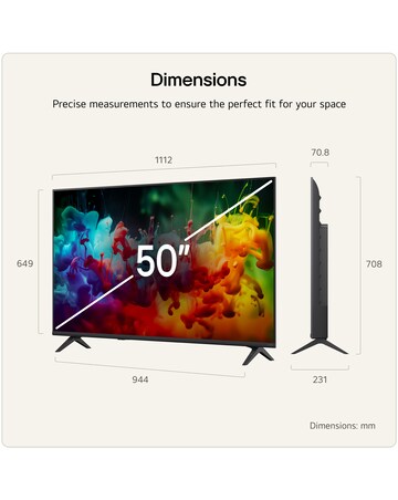 LG 50QNED71B6B 50in QNED AI 4K Smart TV