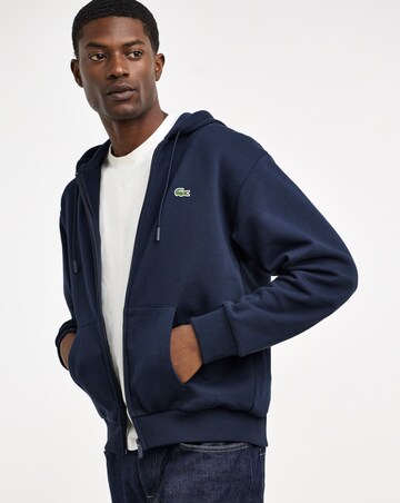 Lacoste Classic Zip Through Hoodie - Navy