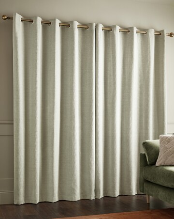 Catherine Lansfield Crinkle Chenille Curtains