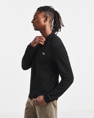 Lacoste Classic Long Sleeve Pique Polo - Black
