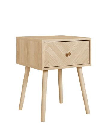 Herringford 1 Drawer Bedside Table