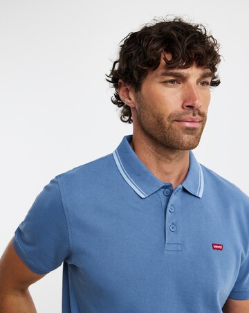 Levi's Short Sleeve Tipped Polo - Blue