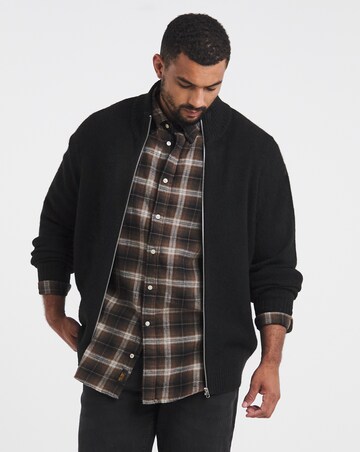 Jack & Jones Soho Ollie Full Zip Knit - Black