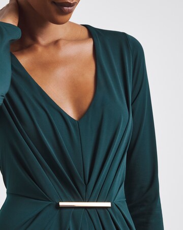 Joanna Hope Gold Trim Jersey Maxi Dress