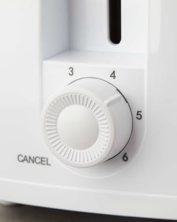 Presto 1.7 Litre Glass Kettle and 2 Slice Plastic Toaster