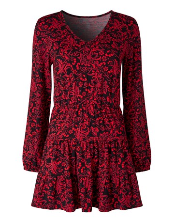 Joe Browns Ivy Printed V-neck Jersey Tunic Top