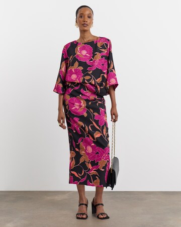 Joanna Hope Printed Crepe Blouse