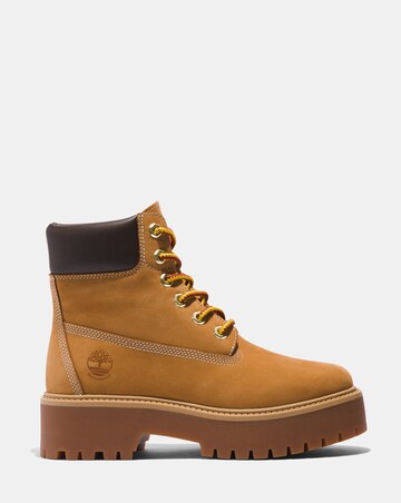 Timberland Wheat Stone Street Lace Up Boots - Standard Fit (D)