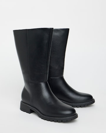 Brynlee Flat Calf Boots - Wide Fit (E) & Curvy Calf