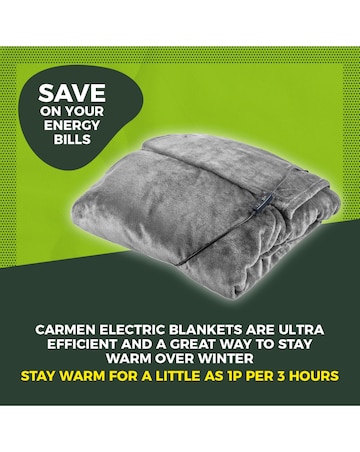 Carmen C81149GRY Heated Wearable Blanket