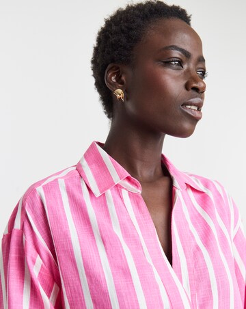 Linen Mix Stripe Tunic