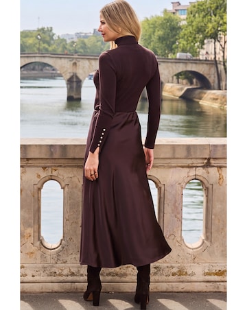 Sosandar Satin Slip Skirt