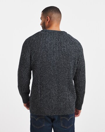 Jack & Jones Jaxon Crew Knit Jumper - Navy